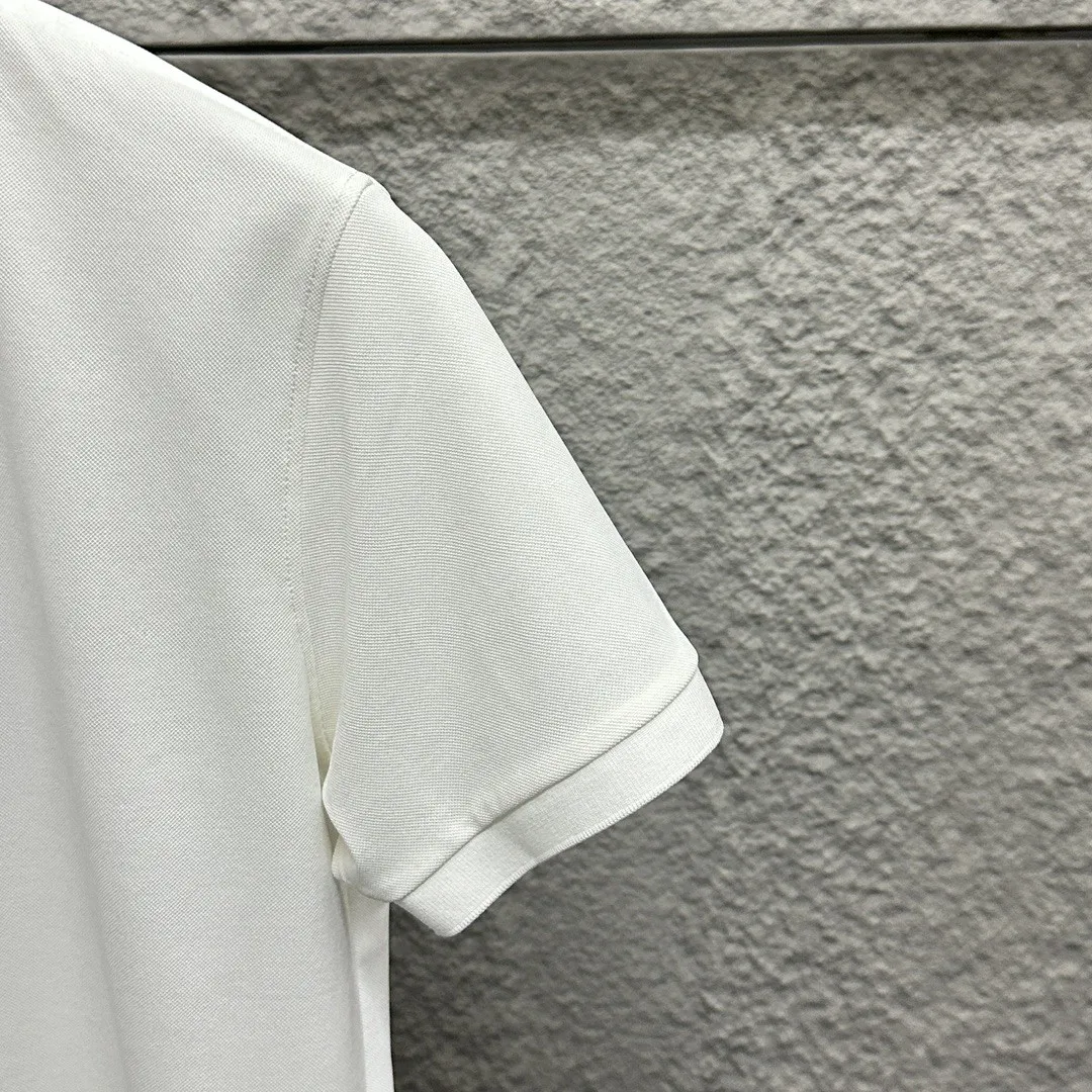 P150 Ralph Lauren POLO 2025 spring and summer new style, simple logo small embroidery pique fabric, short-sleeved polo, same style for men and women Size: M L XL 2XL 3XL Color: black white